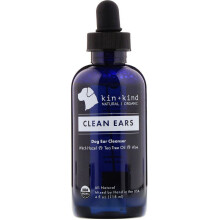 Kin+Kind, Orecchie Pulite, Allevia Leave-In per Cani, 4 fl oz (118 ml)