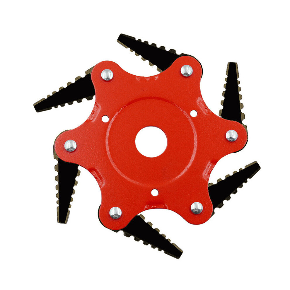 6 Teeth Grass Trimmer Blade Brush Cutter Heads Steel Yard Strimmer Mower Tools