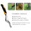Stainless Steel Manual Hand Weeder Weeding Weeds Remover Puller Tool Fork Garden 7
