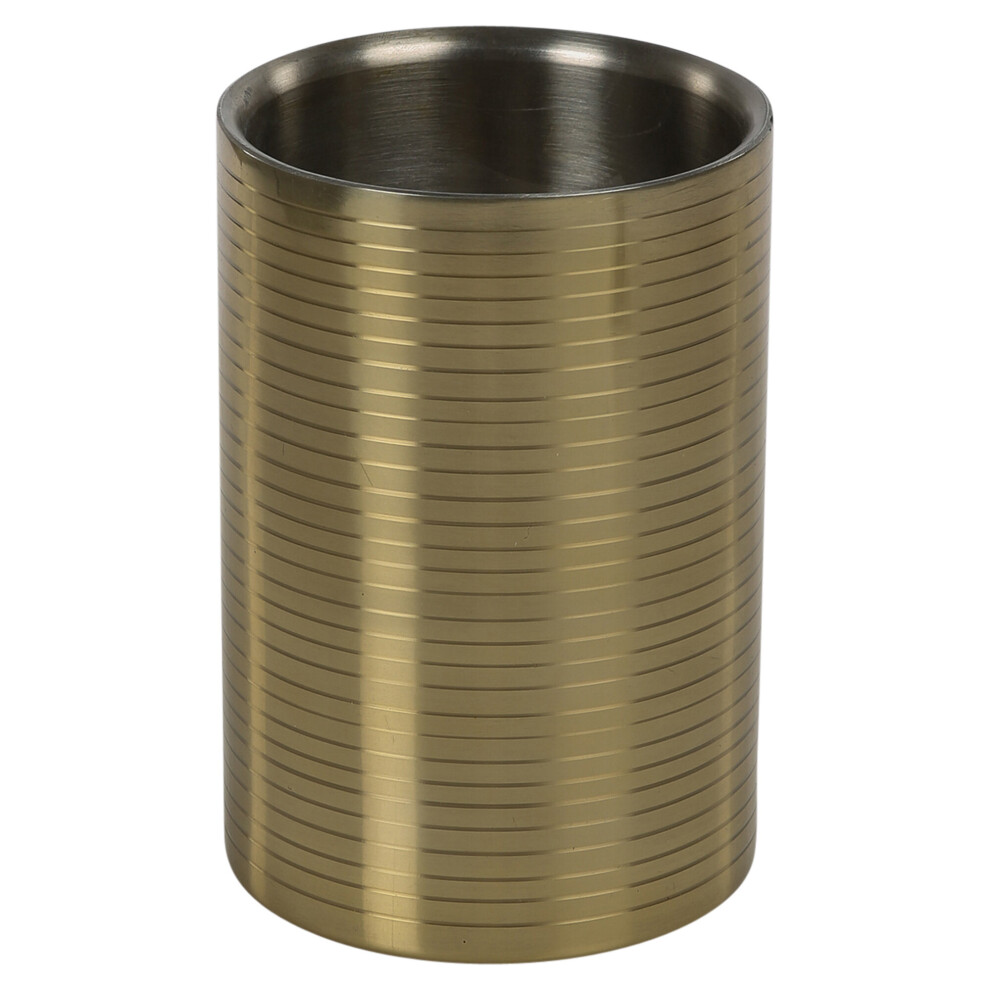 Insulated Double Walled Wine And Champagne Cooler Ice Bucket Gold/Silver