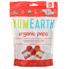 YumEarth, Bio-Lutscher, Gemischte Geschmacksrichtungen, 20 Stück, 4,3 Unzen (124 g)