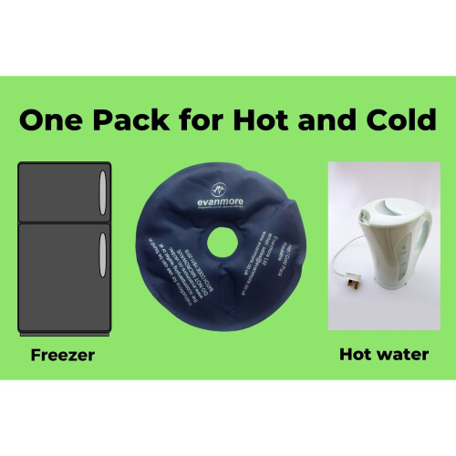 Hot Cold Pack Disc Gel Reusable Knee Elbow Pain Relief  15cm Diameter 2