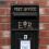 Sort Royal Mail-postkasse med stativ 6