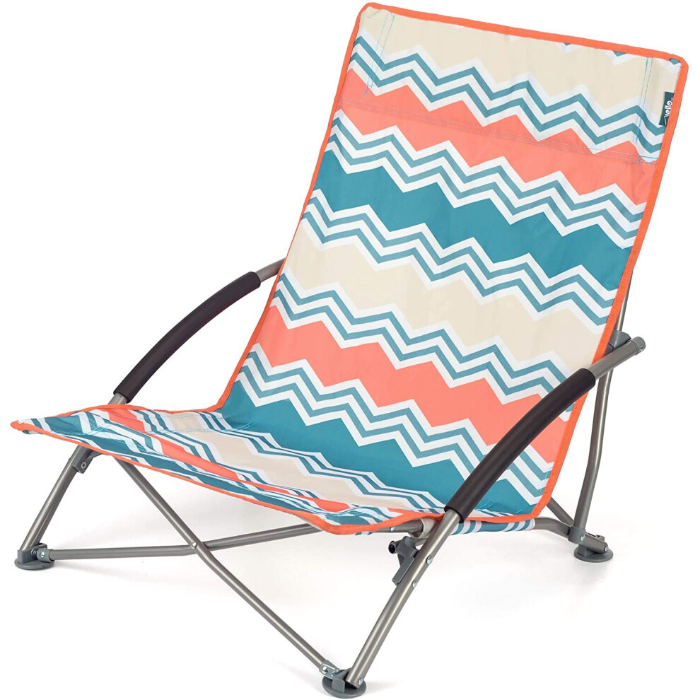 Low Folding Beach Chair Zig Zag