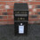 Sort Royal Mail-postkasse med stativ 14