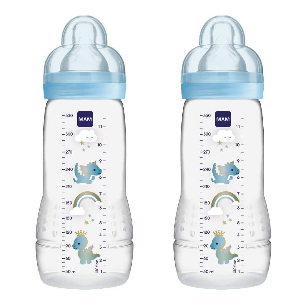 Mam Baby Bottle 330ml - 2pk - Boy