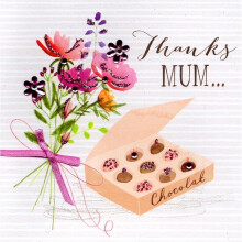 Thanks Mum Hand-Finished Mother's Day Card Marshmallow Greeting Cards
