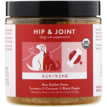 Sănătate Articulațiilor și de Șale de Kin+Kind, Pentru Câini și Pisici, 4 oz (113.4 g)