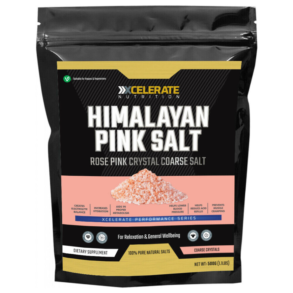 XCelerate Nutrition Himalayan Pink Salt 1Kg - Coarse