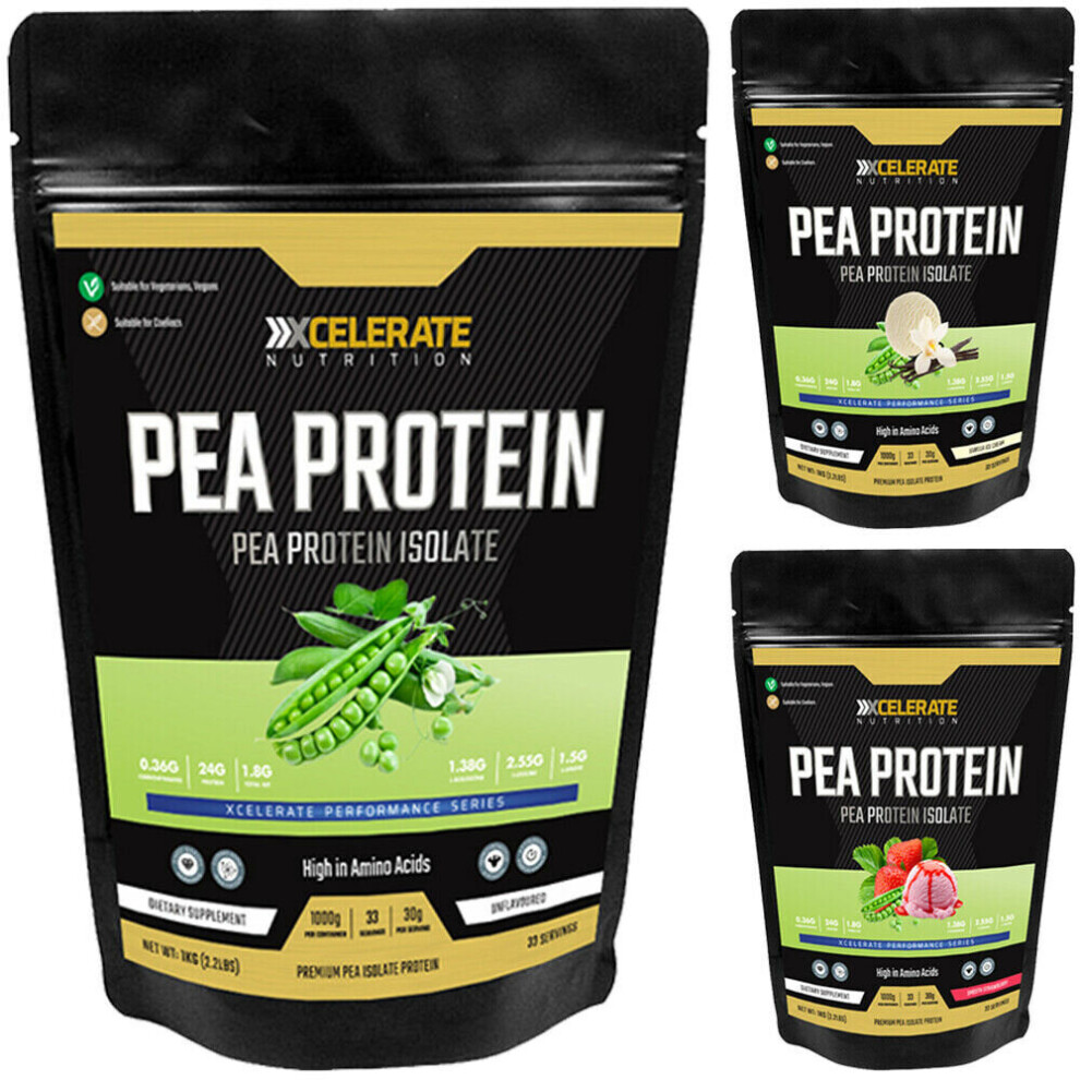 Xcelerate Nutrition Pea Protein 1Kg Banana