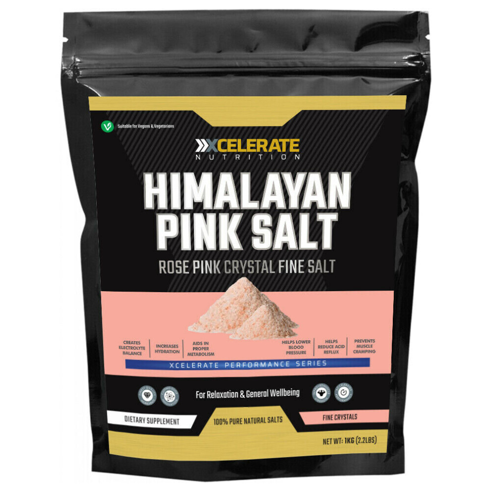 (1Kg) XCelerate Nutrition Himalayan Pink Salt