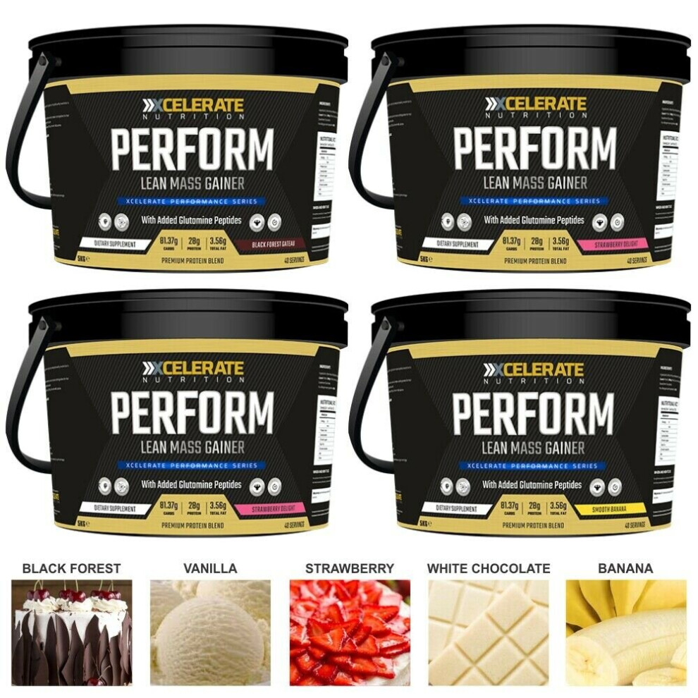 Xcelerate Nutrition Perform Lean Mass Gainer - Double Chocolate 5Kg