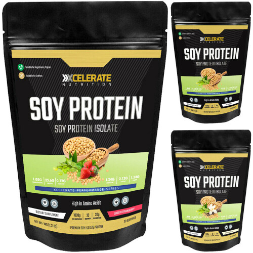 XCelerate Nutrition Soy Protein 1kg Banana