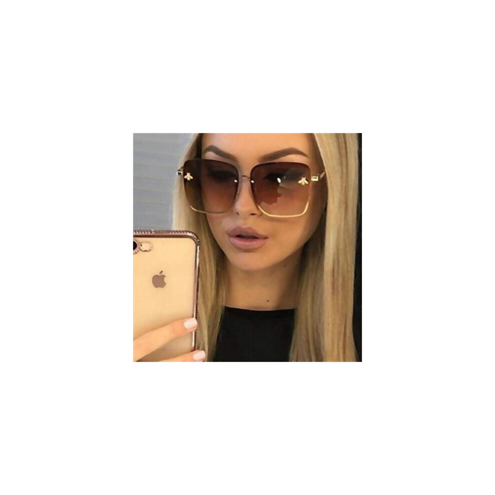 (C011) Oversize Square Sunglasses Men Women Celebrity Sun Glasses Male Driving Superstar Luxury Brand Designer Female Shades UV400