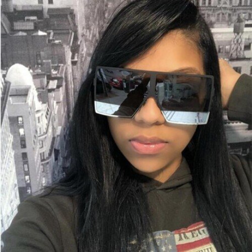 Oversized silver mirror sunglasses online