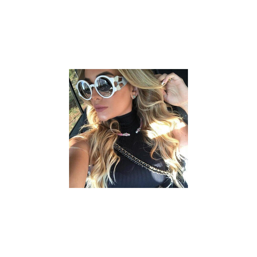 (C2 RedWine.Tea) Women Round Sunglasses New Trendy Brand Designer Retro Sun Glasses Chic Hollow Frame Eyewear For Men Women UV400 lente-image-OPC-P6XDXRP-NEW