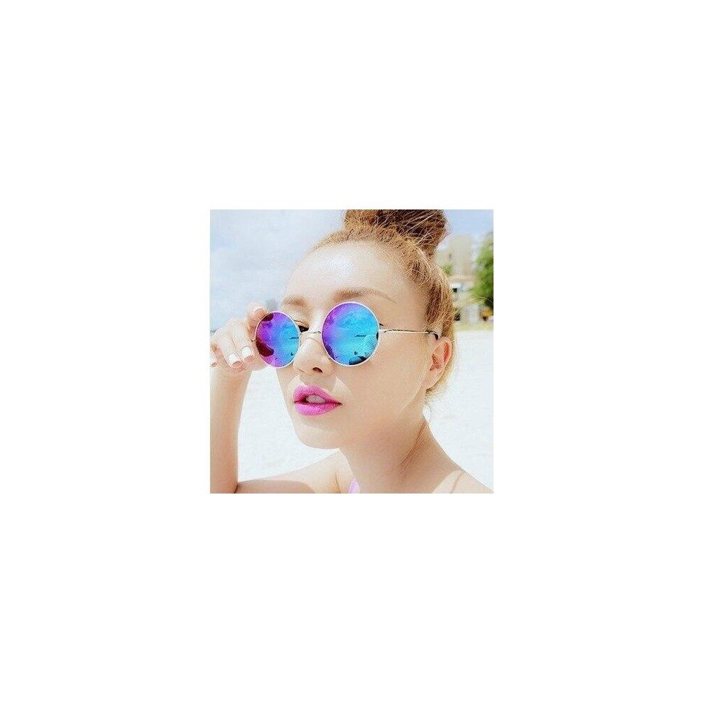 (301) Retro small round sunglasses men and women universal star models multiple color options new fashion trend reflective sunglasses-image-OPC-P6XDYXT-NEW