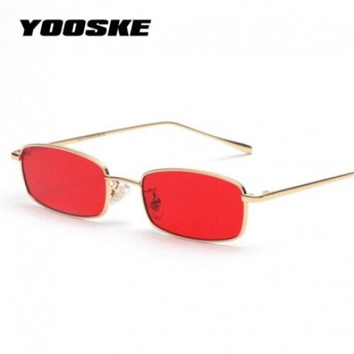 C2 Yooske Rectangle Sunglasses Men Women Brand Designer 2019 Small