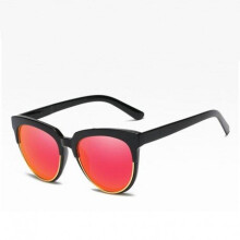 (red lens) One Piece Oval Sunglasses Men Women Accessory Vintage Sun Glasses UV400 Goggles Fashion Oculos Shades 8103X