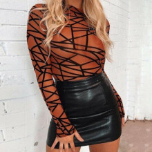 (XL, Brown) 1PC Women Ladies Clubwear Playsuit Bodycon Party Jumpsuit Romper Leotard Blouse Tops