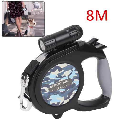 8M/50KG Large Dog Lead Leash Strongs Retractable Extendables Lockable 2