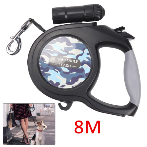 8M/50KG Large Dog Lead Leash Strongs Retractable Extendables Lockable 1