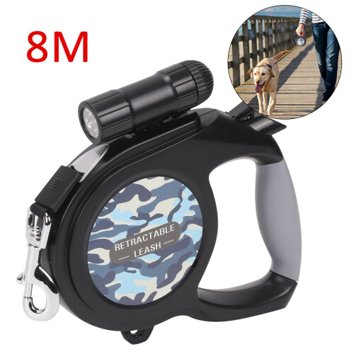 8M/50KG Large Dog Lead Leash Strongs Retractable Extendables Lockable 1