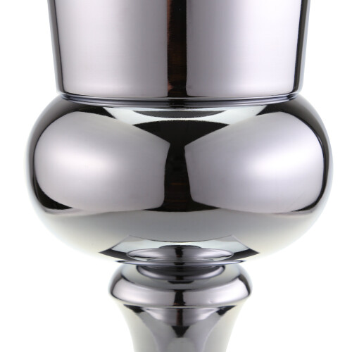 43cm Large Stunning Silver Iron Luxury Flower Vase Urn Wedding Table 1