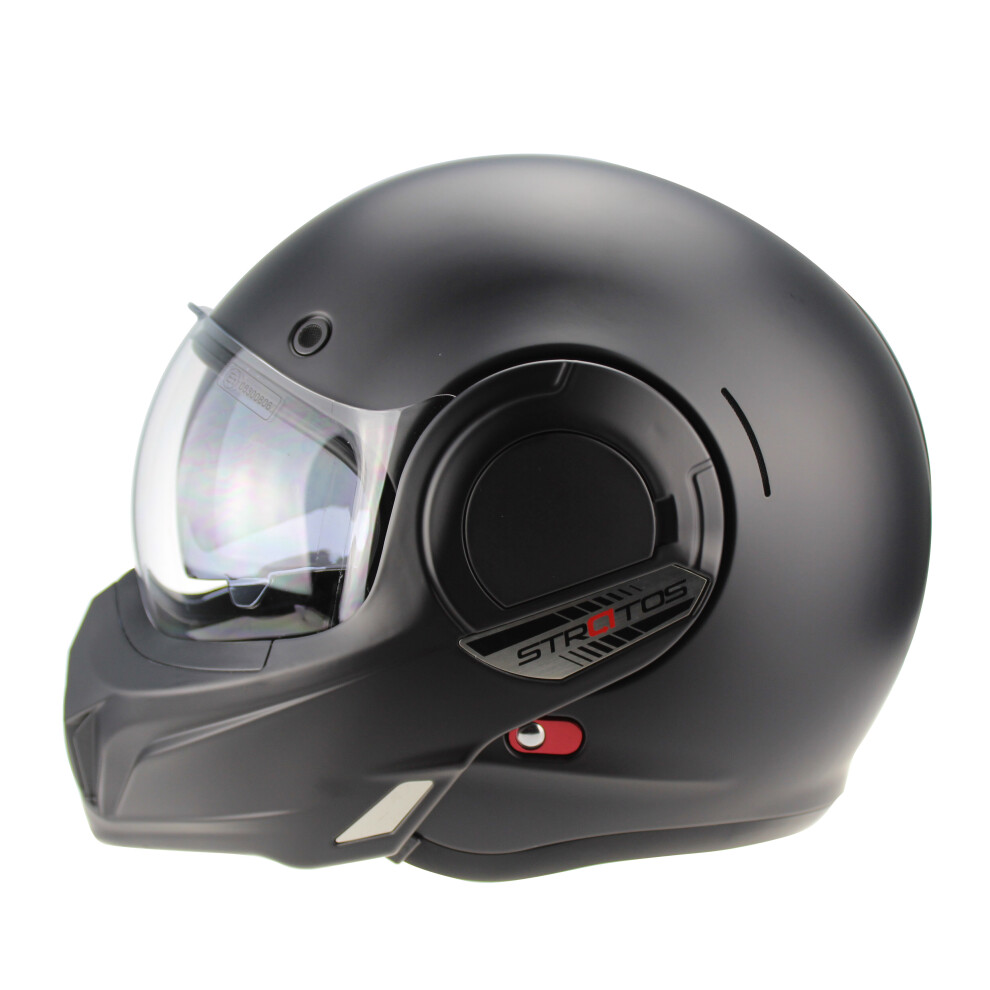 (Xs) Viper F242 P J Rated Reverse Flip Up Motorbike Motorcycle Crash Helmet Black 5055966308467