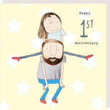 Rosie Made A Thing Happy 1st Anniversary Greeting Card Humour Cards