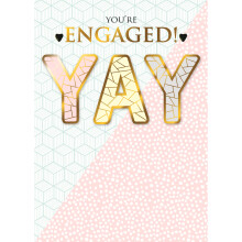 You're Engaged! Happy Engagement YAY Greeting Card Second Nature Just To Sa