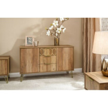 (2 Door 3 Drawer Cabinet) Orleans Mango Wood Living Room Furniture Range