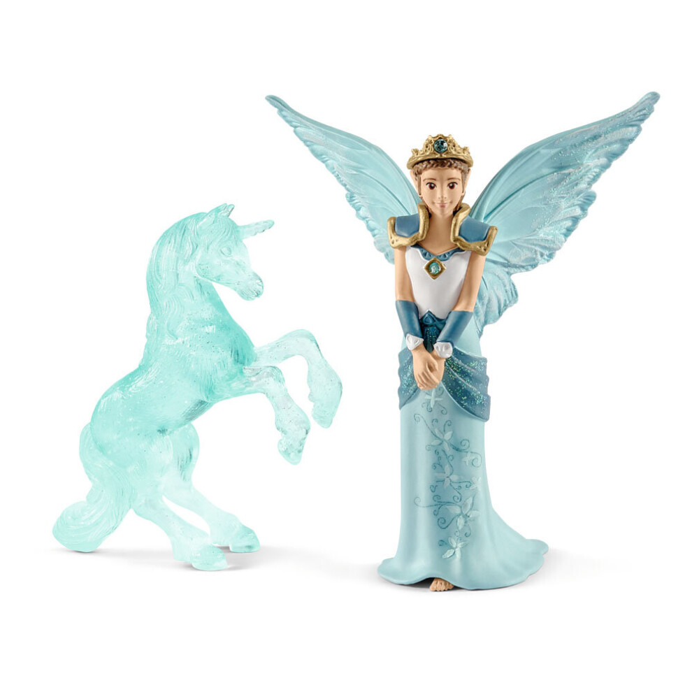 Schleich Bayala Movie Eyela With Unicorn Ice Sculpture Toy Figure Set 5 To 70587