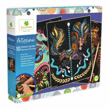 Sycamore - Artissimo 10 tablas de rascar Scratch art Unicornios
