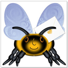 Bumble Bee 3D Special Delivery Animal Greeting Card Blank Own Message Cards