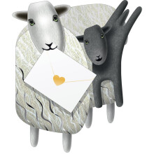 Sheep & Lamb 3D Special Delivery Animal Greeting Card Blank Own Message Cards