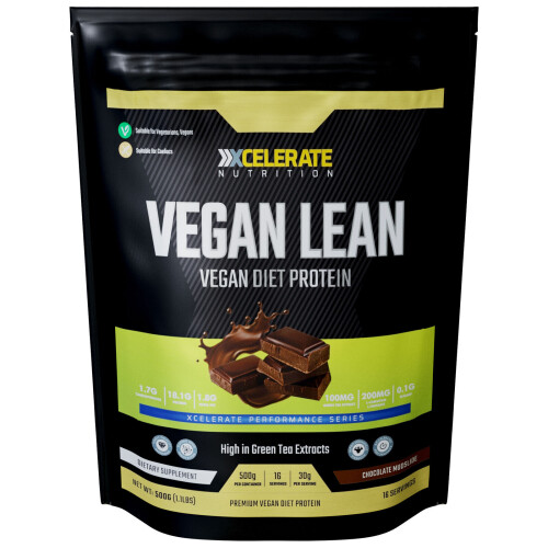 XCelerate Nutrition Vegan Lean Diet Protein 500g Vanilla