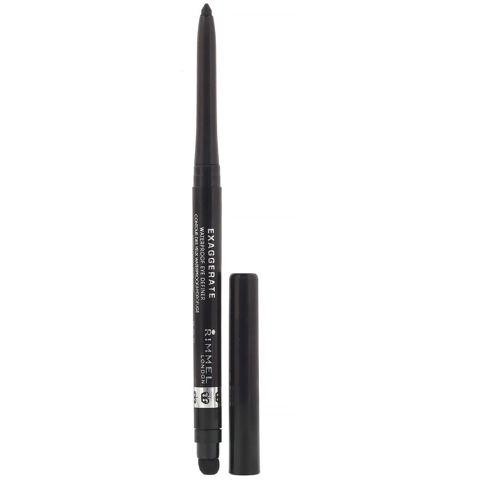 Rimmel London, Exaggerated Eye Definer, 262 Blackest Black, 0.28g