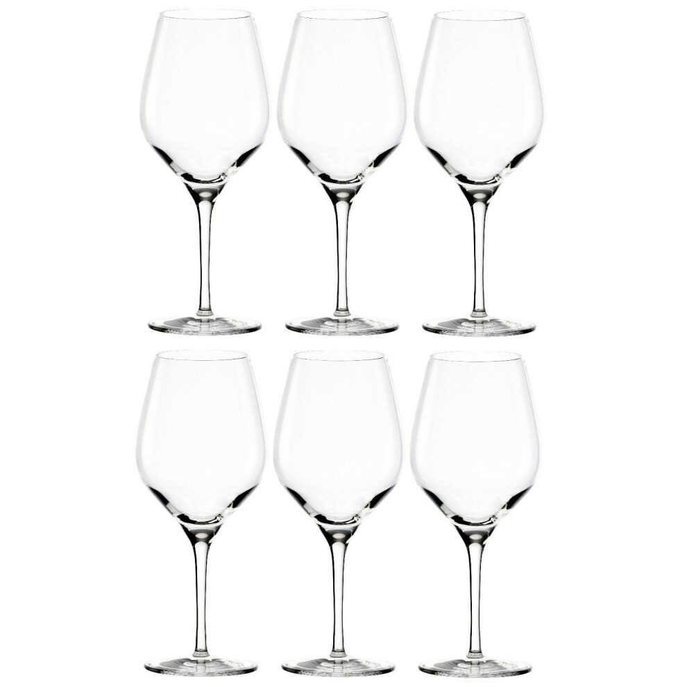 StÃ¶lzle Set of 6 Red Wine Glasses Large wine glasses 480ml Lead free crystal