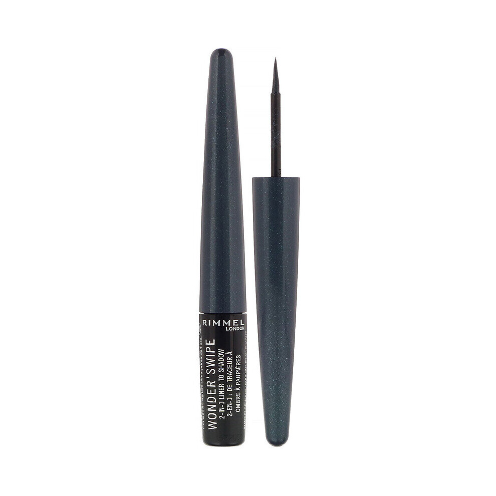 Rimmel London, Wonder'Swipe 2-in-1 Liner to Shadow, 016 Out Out, 1.7ml