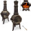 Garden Outdoor Cast Iron Chiminea Chimenea Fire Pit Trend 1
