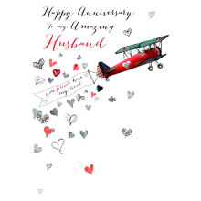 Husband Happy Anniversary Greeting Card Joie De Vivre Range Cards
