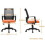 Stressless Office Chair with Leather and Mesh Back Ergonomic Orange 4