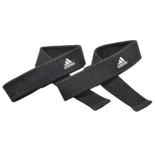 Adidas Weight Lifting Straps Wrist Wraps – Heavy Duty Cotton/Neoprene Padding, One Size, Pair (ADGB-12141)