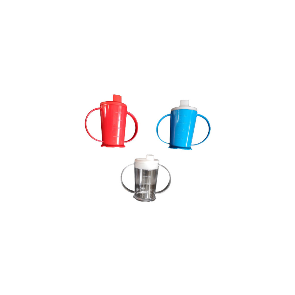 Nuhorizons Healthcare Productsâ® (Pack Of 1 Narrow Spout) Two Handled Graduated Beaker With Lid - Clear