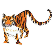 Tiger 3D Special Delivery Animal Greeting Card Blank Own Message Cards