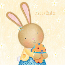 Pack of 6 NSPCC Cute Bunny Charity Easter Greeting Cards In 2 Designs