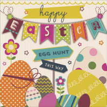 Pack of 6 Oxfam Embellished Charity Easter Greeting Cards In Same Design