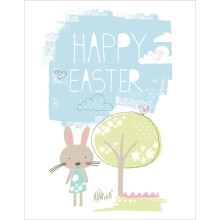 Pack of 6 NSPCC Bunny Charity Easter Greeting Cards In Same The Design