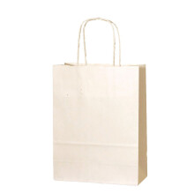 (Cream/Ivory, 30) Small Twist Handle Paper Party Bags - Choose your Colour and Quantity